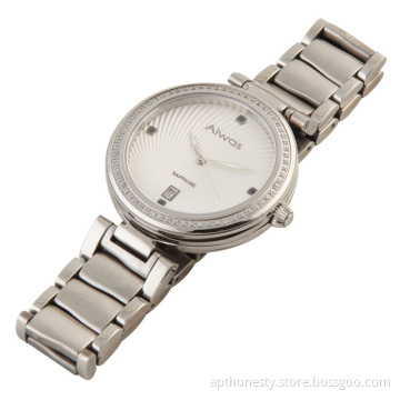 Men Quartz Stainless Steel Watch with Calendar Apt-M011